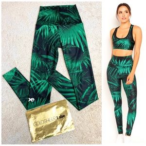 Goldsheep SBE Green Palm Leggings